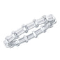 Certified Baguette Cut Moissanite East West Eternity Ring