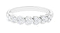Certified Natural Diamond Heart Eternity Ring in East West Style