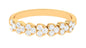 Certified Natural Diamond Heart Eternity Ring in East West Style