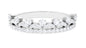 Natural Diamond Half Eternity Ring in Crown Style