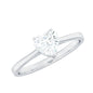 Certified 1.5 Carat Moissanite Heart Ring For Women