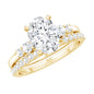 2 Carat Oval Shape Lab Diamond Bridal Ring Set with IGI Certificate