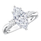 2 Carat Marquise Cut Lab Grown Diamond Crossover Engagement Ring with IGI Certificate