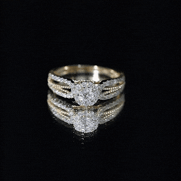 Vintage Looking Moissanite Engagement Ring For Women