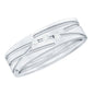 Diamond Wide Band Ring in Flush Setting