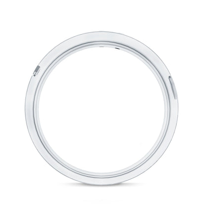 Diamond Wide Band Ring in Flush Setting