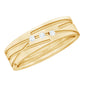 Diamond Wide Band Ring in Flush Setting