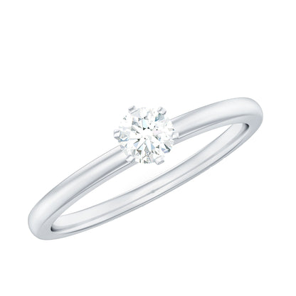 Peg Head Set Diamond Promise Ring for her