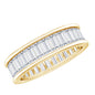 Certified Moissanite Channel Set Eternity Band