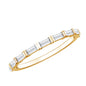 Bar Set Moissanite Eternity East West Ring
