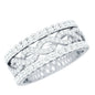 Certified Moissanite Infinity Wedding Band for Women