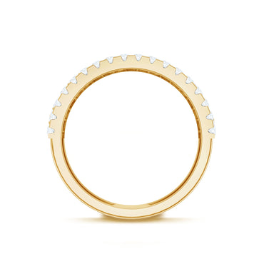 Certified Moissanite Infinity Wedding Band for Women