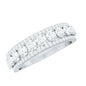 Certified Moissanite Wedding Anniversary Band Ring for Women
