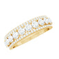 Certified Moissanite Wedding Anniversary Band Ring for Women