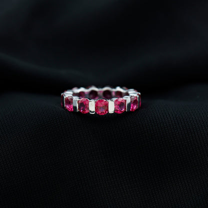 Bar Set Lab Created Ruby Full Eternity Ring