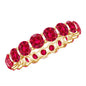 Bar Set Lab Created Ruby Full Eternity Ring