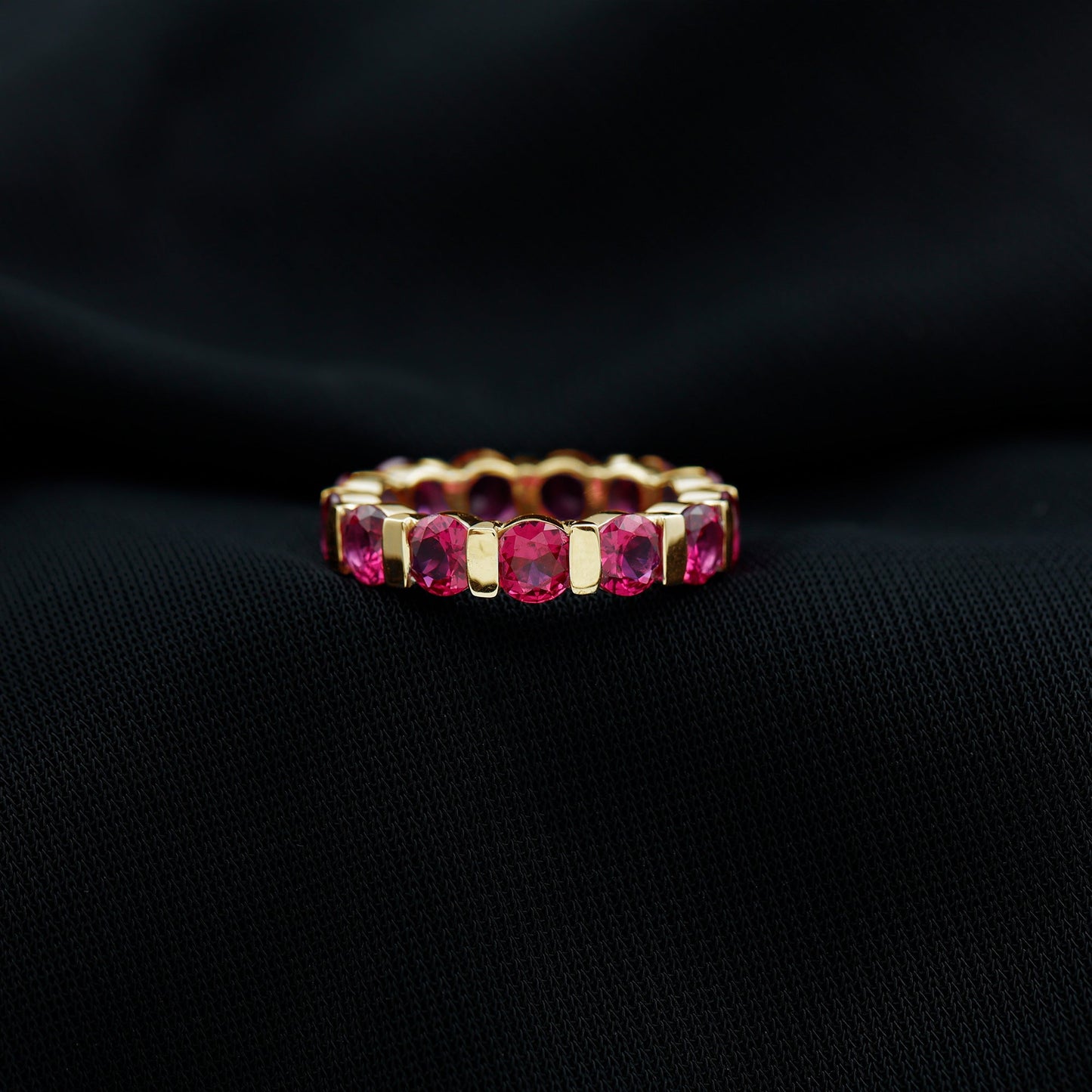 Bar Set Lab Created Ruby Full Eternity Ring