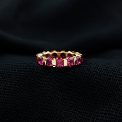 Bar Set Lab Created Ruby Full Eternity Ring