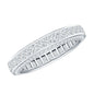 Channel Set Moissanite Princess Cut Wedding Band