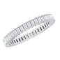 Baguette Cut Moissanite Eternity Ring in Shared Prong Setting