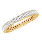 Baguette Cut Moissanite Eternity Ring in Shared Prong Setting