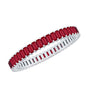 Real Baguette Ruby Full Eternity Ring for Women
