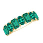 Certified Lab Grown Emerald Wedding Anniversary Band