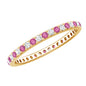 Pink Tourmaline and Diamond Stackable Ring