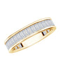 Baguette Cut Moissanite Wedding Band in Channel Setting