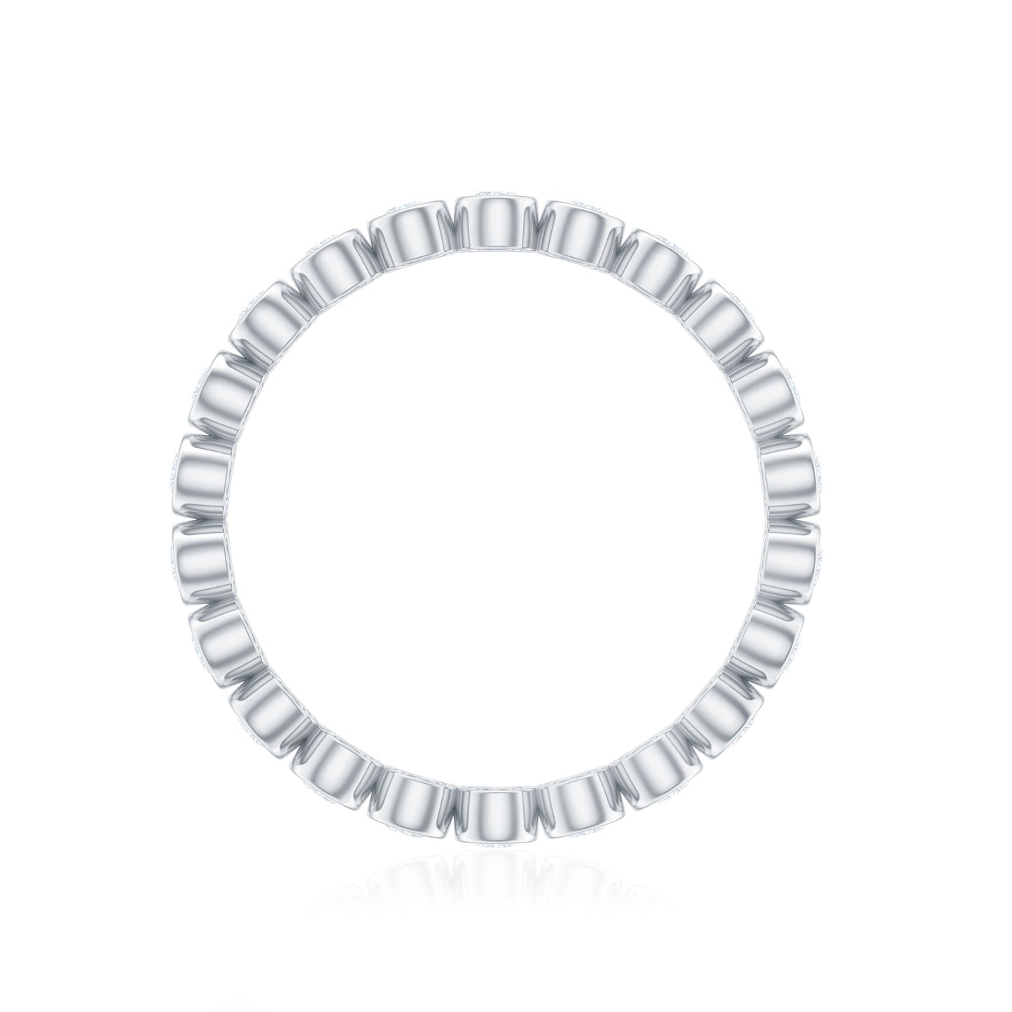 Real Diamond Eternity Ring in Bezel Setting