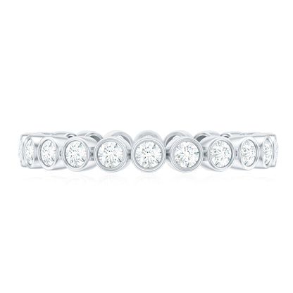Real Diamond Eternity Ring in Bezel Setting