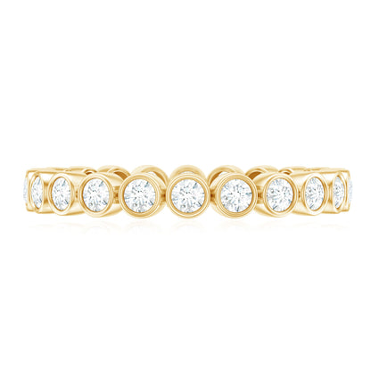 Real Diamond Eternity Ring in Bezel Setting