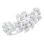 1.3 Carat Round Cut Moissanite Vine Engagement Ring for Women