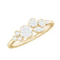 Illusion Set Round Diamond Cluster Engagement Ring