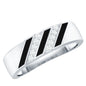 Certified Diamond Enamel Wedding Band
