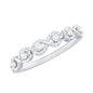 Real Diamond Half Eternity Infinity Ring