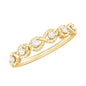 Real Diamond Half Eternity Infinity Ring