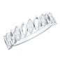 Natural Diamond Marquise Half Eternity Ring for Women