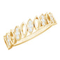 Natural Diamond Marquise Half Eternity Ring for Women