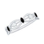 Certified Lab Grown Black Diamond Promise Ring with White Diamond