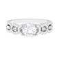 Certified Moissanite Designer Engagement Ring for Women