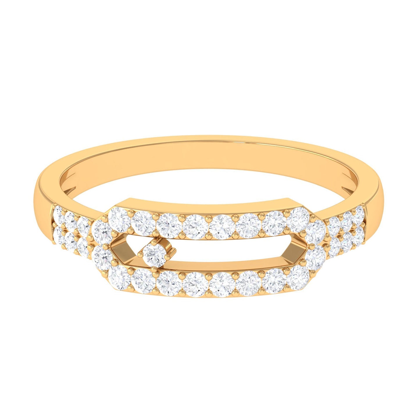 Contemporary Natural Diamond Ring for Women