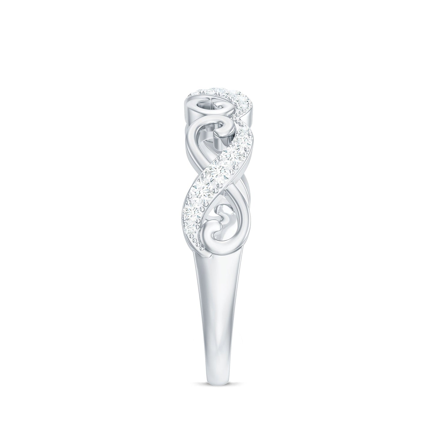 Certified Diamond Infinity Band Ring