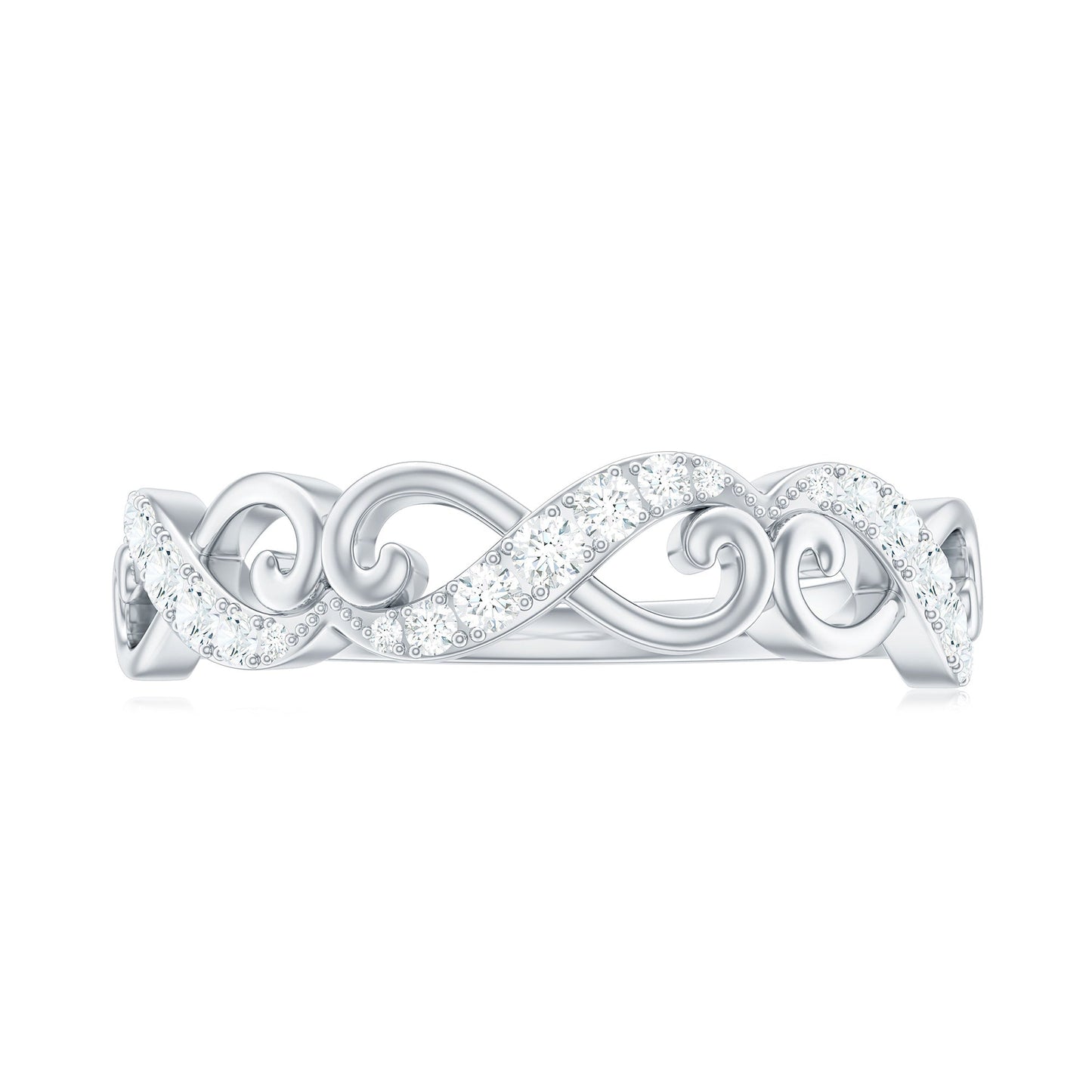 Certified Diamond Infinity Band Ring