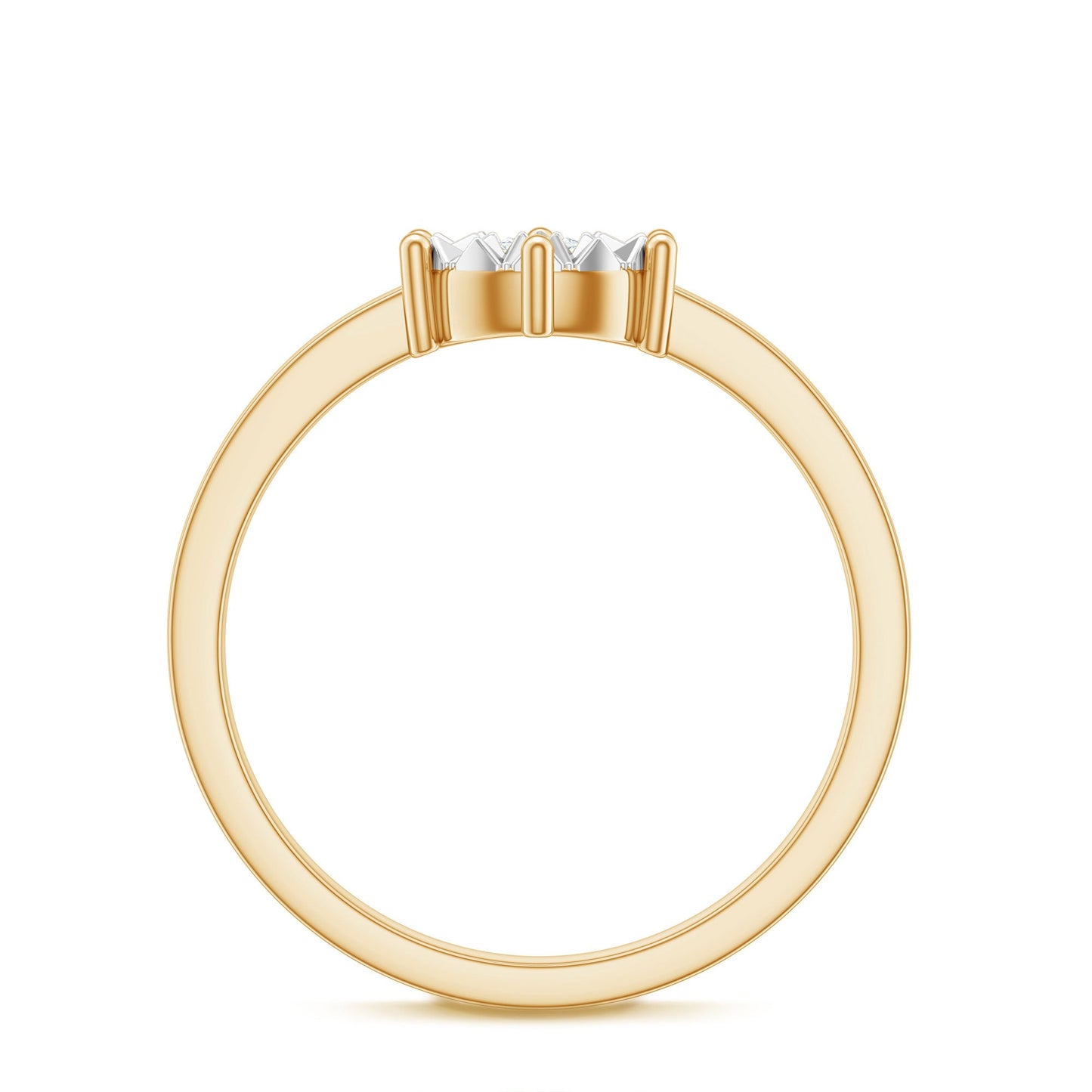 Natural Diamond Promise Ring in Illusion Setting