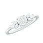 Nature Inspired Diamond Leaf Promise Ring for Women