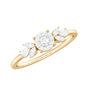 Nature Inspired Diamond Leaf Promise Ring for Women