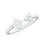 Certified Natural Diamond Cuff Ring for Women