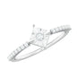 Genuine Diamond Promise Ring in Illusion Setting