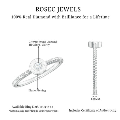Illusion Set Diamond Promise Ring
